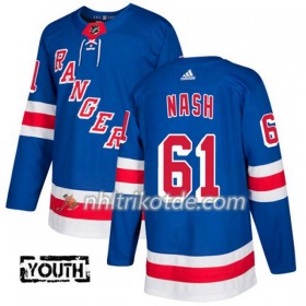 New York Rangers Trikot Rick Nash 61 Adidas 2017-2018 Blau Authentic - Kinder